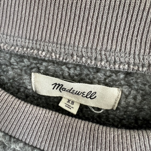 Madewell Kangaroo pocket fleece grey - Picture 3 of 3
